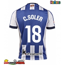 Camisa de Futebol Real Sociedad Carlos Soler #18 Equipamento Principal 2025-26 Manga Curta